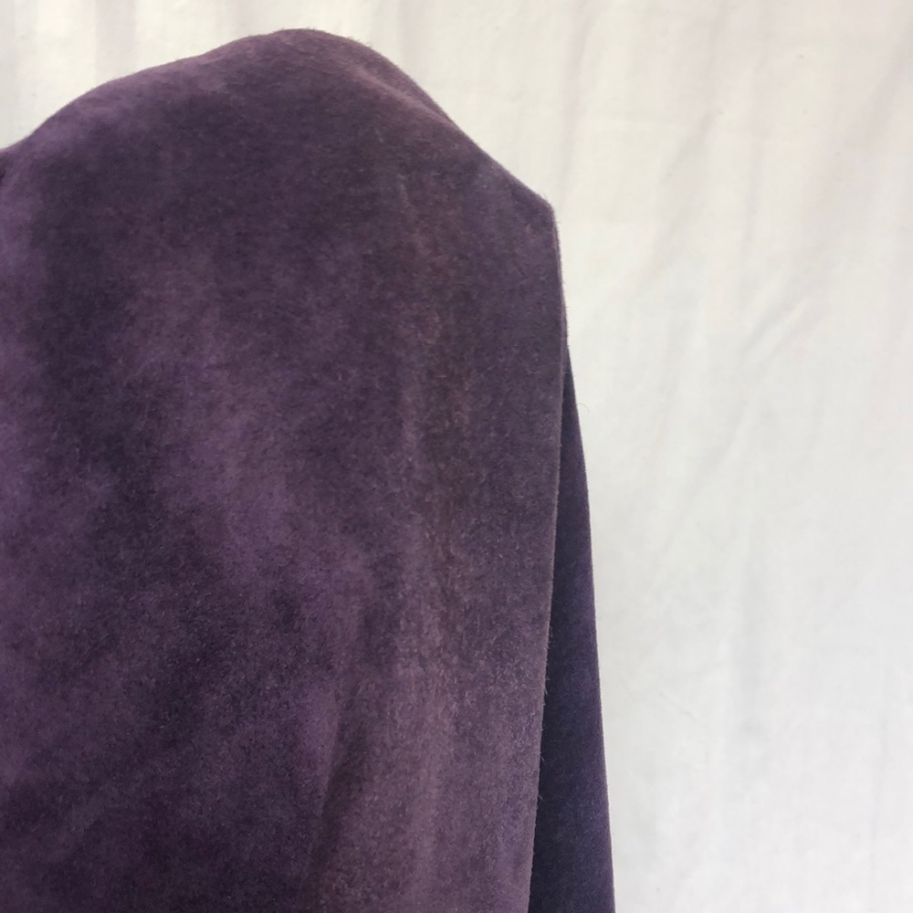Suede purple coat by John Carlisle - Picture 9 of 9